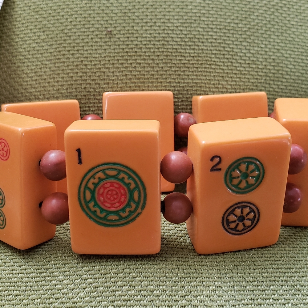 Vintage Mahjong Bakelite Bracelet